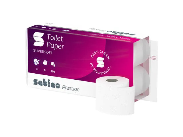 Satino Prest. toiletpapier extra zacht 250 vels 3-lgs 64 rol