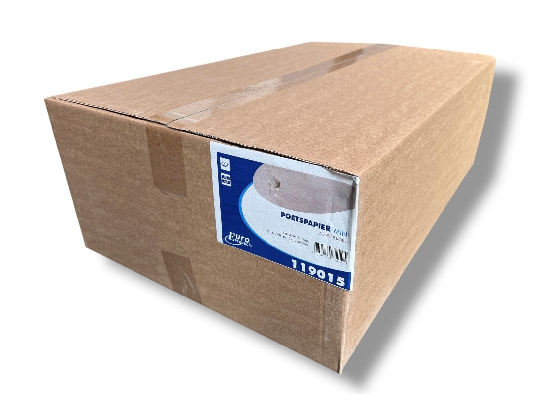 Mini centerfeedrol 1-laags cellulose tisseu 12 x 120 meter