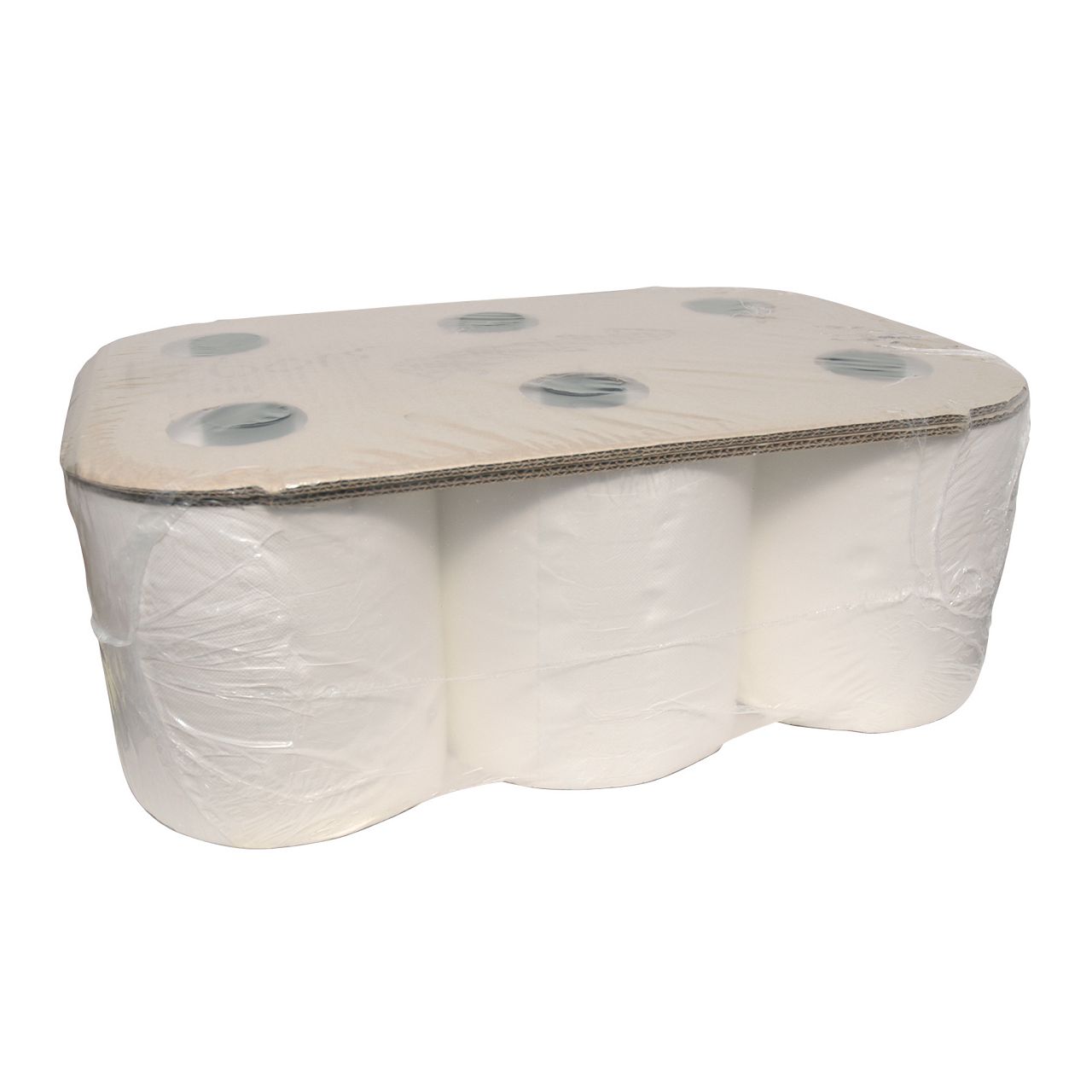 Handdoeken op rollen 6st Cellulose 2laags 150meter 6rollen eco