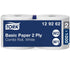 Tork Basic Poetspapier, 2-lgs, wit, 510mtr/23,5cm, 2rol/pak