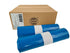 LDPE Zak T70 Blauw 65+(2x25)x140cm 10 st per rol 100 st p/ds