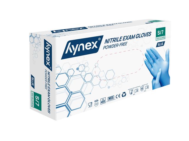 Hynex nitril handschoen AQL 1.5 3,5 gram ds á 100 stuks